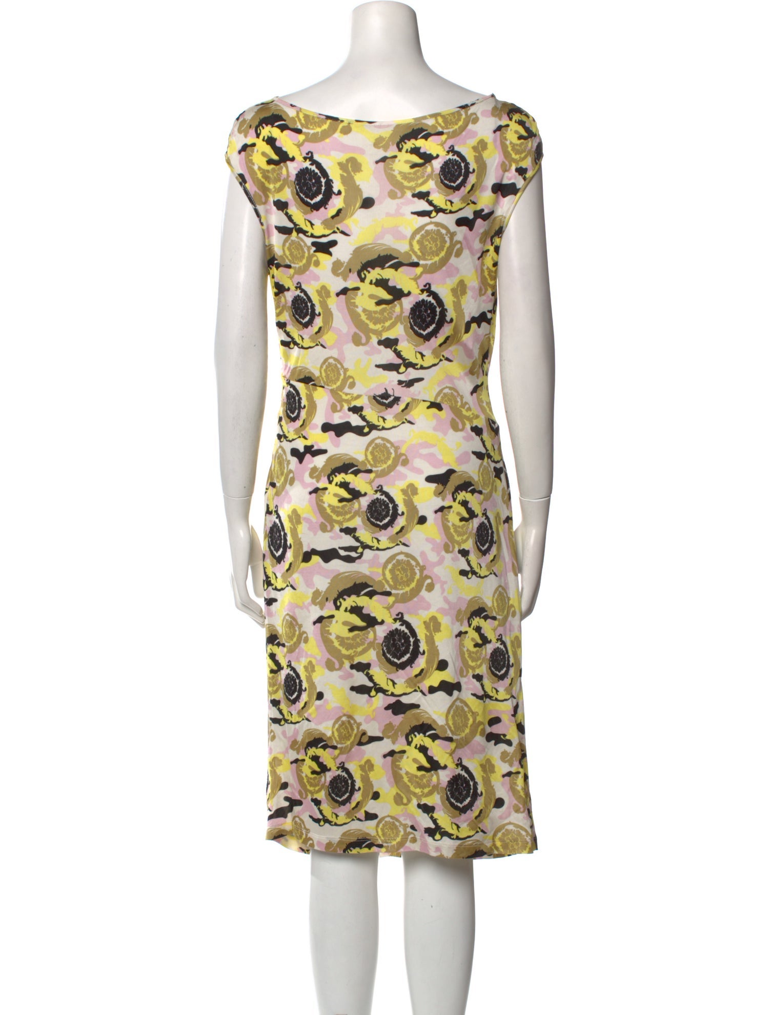 Versace Printed Knee-Length Dress
